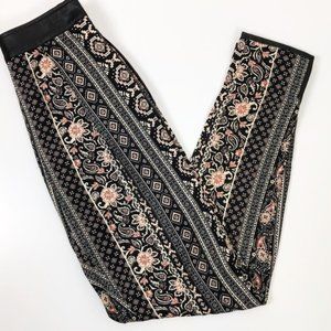 Hommage from LA Black & Pink Patterned Pants